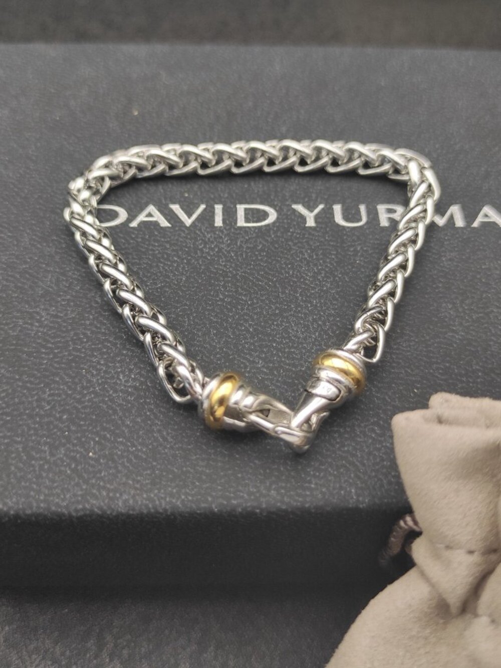 David Yurman Silver Braided Bracelet